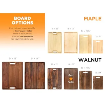 Custom Monogrammed Cutting Board Made in USA