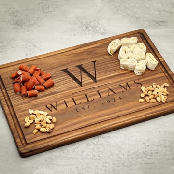 Custom Monogrammed Cutting Board Made in USA