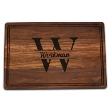 Custom Monogrammed Cutting Board Made in USA
