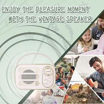 Aresrora Vintage Bluetooth Speaker - Retro Design for All
