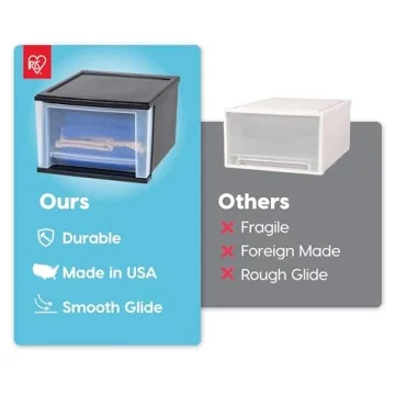 IRIS USA Stacking Drawers Organizer for Every Room