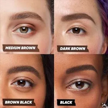 Kosas Brow Pop Nano - Ultra-Fine 1mm Brow Pencil Precision Tip - Natural-Looking Eyebrows with Finest Hairlike Stroke - All Day Wear, Hypoallergenic, Safe for Sensitive Skin- Brown Black