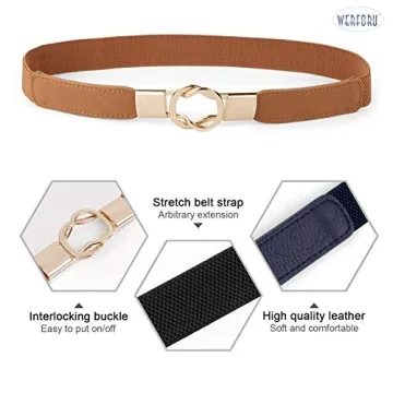 WERFORU Skinny Waist Belt Set of 4 for Fashion Lovers