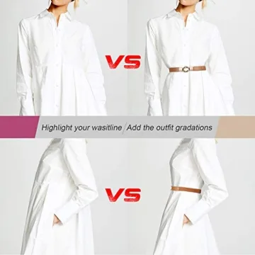 WERFORU Skinny Waist Belt Set of 4 for Fashion Lovers