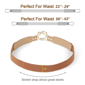 WERFORU Skinny Waist Belt Set of 4 for Fashion Lovers