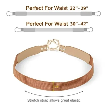 WERFORU Skinny Waist Belt Set of 4 for Fashion Lovers