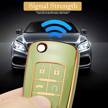 Chevy Key Fob Cover Premium TPU Protection with Keychain