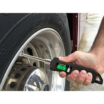 High Precision Digital Tire Gauge for Trucks and RVs