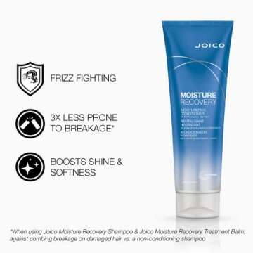 Joico Moisture Recovery Moisturizing Shampoo & Conditioner | For Thick, Coarse, Dry Hair | Restore Moisture, Smoothness, Strength, & Elasticity | Reduce Breakage | With Jojoba Oil & Shea Butter