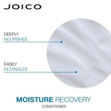 Joico Moisture Recovery Moisturizing Shampoo & Conditioner | For Thick, Coarse, Dry Hair | Restore Moisture, Smoothness, Strength, & Elasticity | Reduce Breakage | With Jojoba Oil & Shea Butter