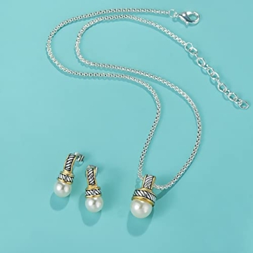 Elegant Two Tone Twisted Wire Earrings for Women