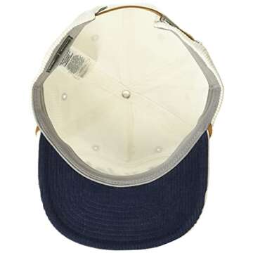 adidas Golf Corduroy Leather Rope 5 Panel Hat, White, OSFM