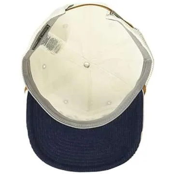 adidas Golf Corduroy Leather Rope 5 Panel Hat, White, OSFM