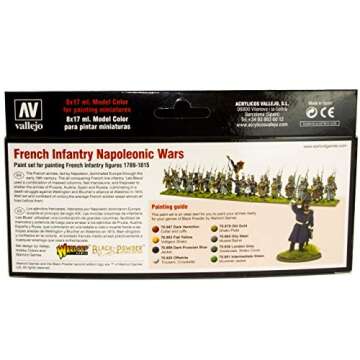 Vallejo French Infantry Napoleonic Wars Warlord Games Paint Set: Perfect for Historical Models!