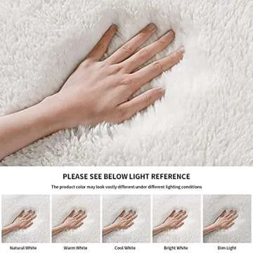 Chloelov Fluffy Faux Fur Area Rug - Cozy & Stylish Home Decor