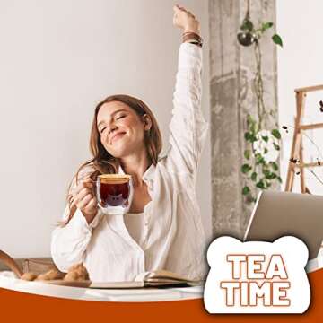 Cute Bear Tea Cup Double Wall Glass Milk Coffee Bear Mug with Handle Insulated Espresso christmas Beer Cup Cute Birthday gift for Women Men Valentine's Day, 250 ml/ 8.4 oz (Brown, 1 Piece)