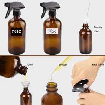 Loretoy Glass Spray Bottle Kit – Versatile Eco-Friendly Set