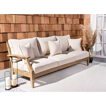 Luxurious SAFAVIEH Couture Outdoor Sofa for Quality Relaxation