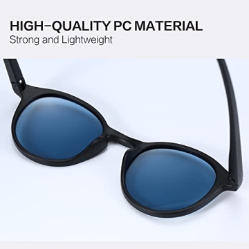 Stylish ZENOTTIC Polarized Round Sunglasses for Everyone