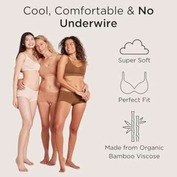 Boody Women's Padded Shaper Bra for All-Day Comfort