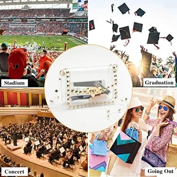 COROMAY Stylish Clear Crossbody Purse for Women