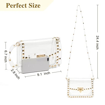 COROMAY Stylish Clear Crossbody Purse for Women