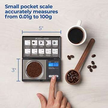 AWS-100 Digital Pocket Scale: Precision Weighing Anywhere