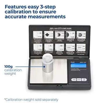 AWS-100 Digital Pocket Scale: Precision Weighing Anywhere