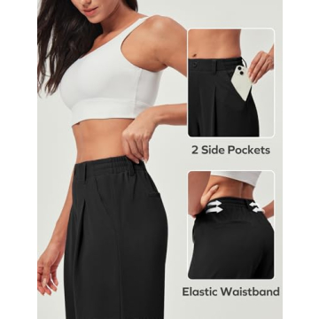 Ewedoos Chic Wide Leg Dress Pants for Women