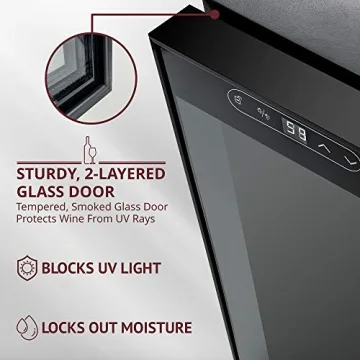 SCHMECKE 18 Bottle Wine Cooler Digital Temperature Control
