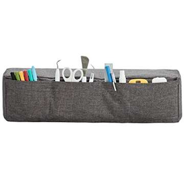 HOMEST Cricut Dust Cover with Storage Pockets in Grey