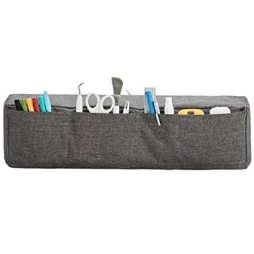 HOMEST Cricut Dust Cover with Storage Pockets in Grey
