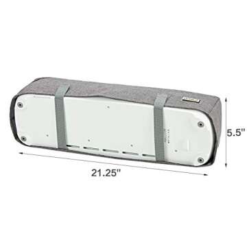 HOMEST Cricut Dust Cover with Storage Pockets in Grey