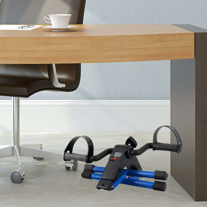 Mini Folding Pedal Exerciser for Arm and Leg Use