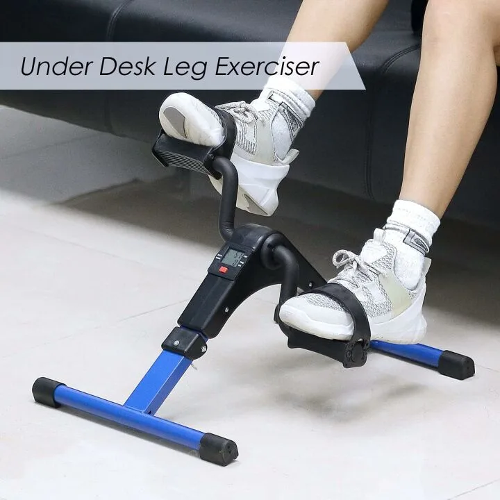 Mini Folding Pedal Exerciser for Arm and Leg Use