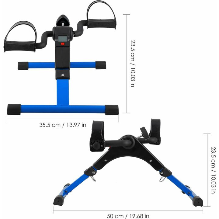 Mini Folding Pedal Exerciser for Arm and Leg Use