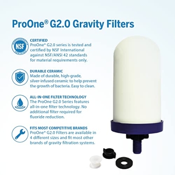 ProOne Traveler+ Stainless-Steel Water Filter System
