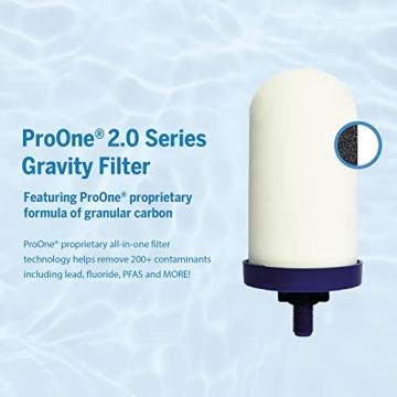 ProOne Traveler+ Stainless-Steel Water Filter System