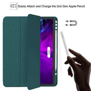 Soke iPad Pro 12.9 Case with Pencil Holder Full Protection
