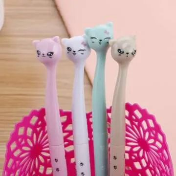 Fun Cat Gel Pens Set - Perfect For School Supplies