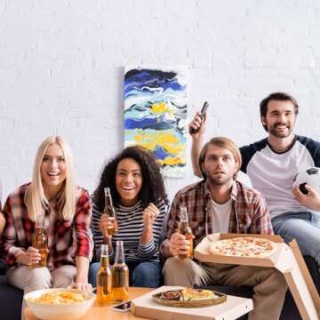 Menkxi 3 Set Football Shaped Wooden Serving Tray and Bowl, 11.02 Inch Football Serving Tray Reusable Football Platter with Chip and Dip Tray for Football Birthday Gameday Tailgate Party Decorations