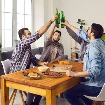 Menkxi 3 Set Football Shaped Wooden Serving Tray and Bowl, 11.02 Inch Football Serving Tray Reusable Football Platter with Chip and Dip Tray for Football Birthday Gameday Tailgate Party Decorations