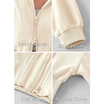 Fisoew Women's Crop Hoodie for Stylish Active Comfort