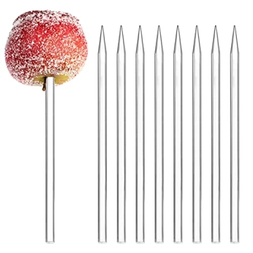 Dxhycc 20 Acrylic Candy Apple Sticks for Sweet Treats