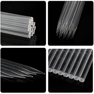 Dxhycc 20 Acrylic Candy Apple Sticks for Sweet Treats