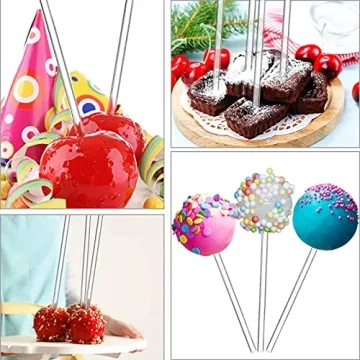 Dxhycc 20 Acrylic Candy Apple Sticks for Sweet Treats