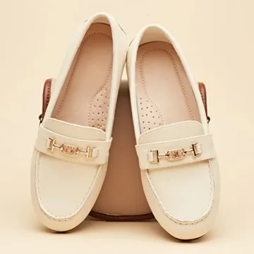 Comfort Boat Flats - DeYashopin White Slip-On Shoes