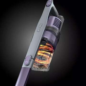 Shark IX141H Pet Cordless Stick Vacuum with Anti-Allergen Complete Seal, XL Dust Cup, LED Headlights, Removable Handheld, 40min Runtime, Grey/Purple, 7.5 lbs (Renewed)