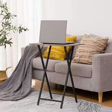 HOOBRO Folding TV Tray Tables - Durable & Stylish