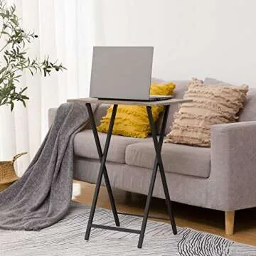 HOOBRO Folding TV Tray Tables - Durable & Stylish